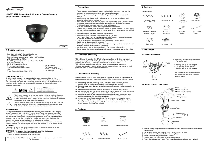Image de la première page du manuel de l'appareil HT7246T1