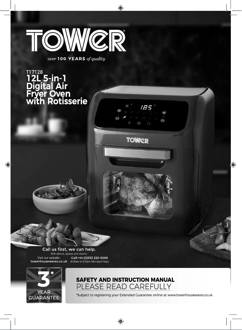 Page 1 de la notice Manuel utilisateur Tower Vortx T17128