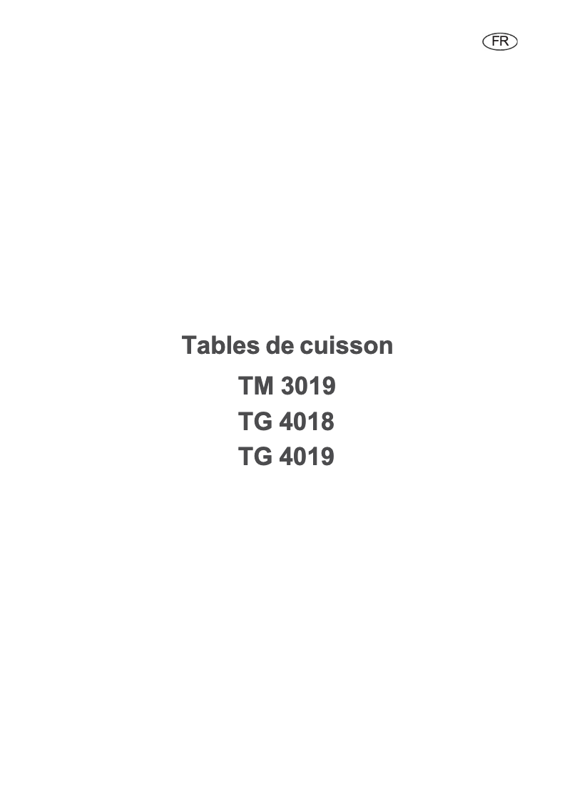 Page 1 de la notice Manuel utilisateur Arthur Martin-Electrolux TG4019T