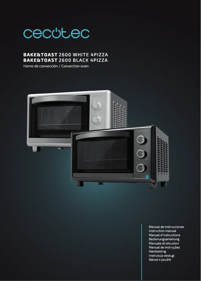 Page n°1 - Manuel utilisateur Cecotec Bake&Toast 2600