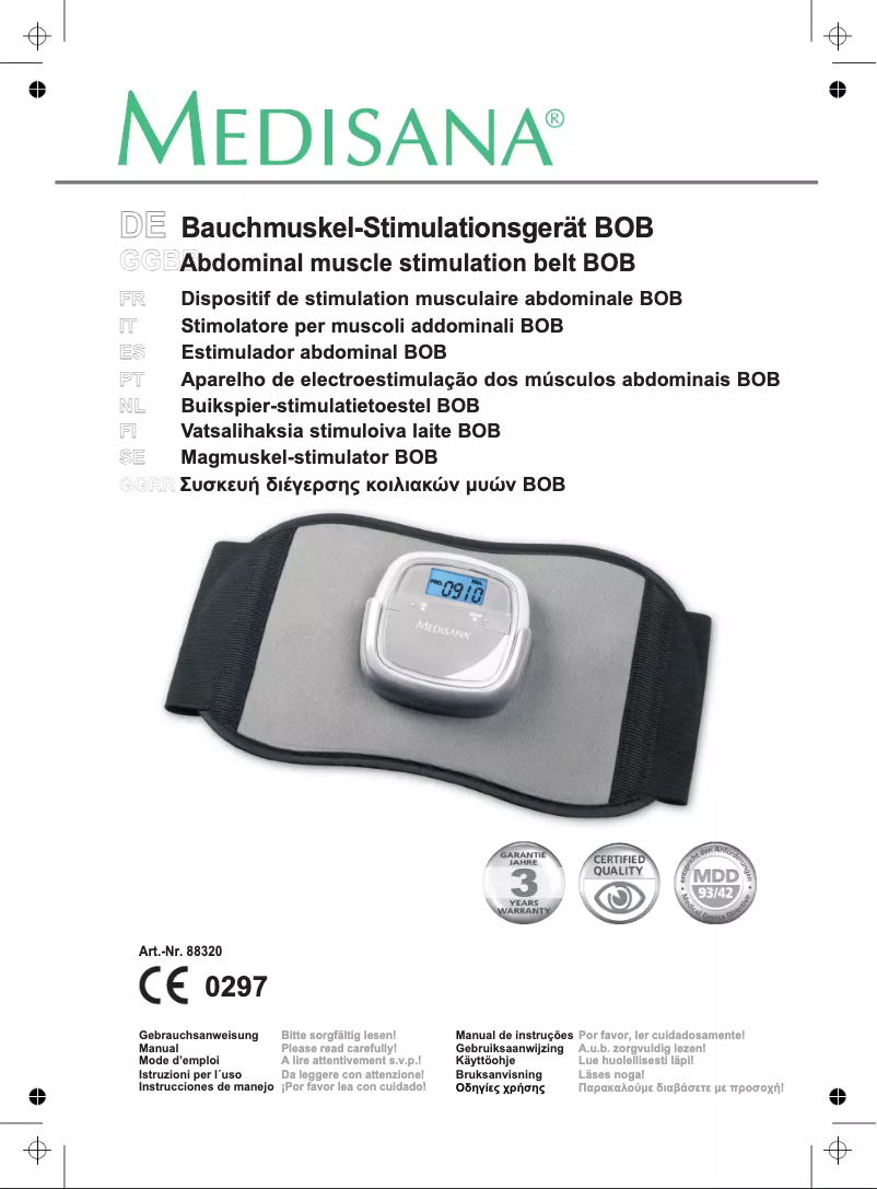 Página 1 del manual Manual de usuario Medisana BOB 88320