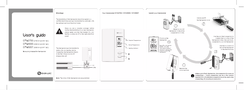 Imagen de la primera página del manual del dispositivo OTH5007