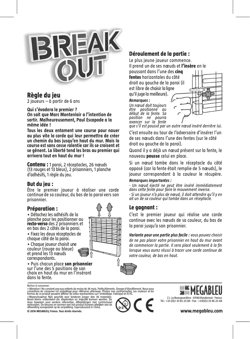 Image de la première page du manuel de l'appareil Break Out