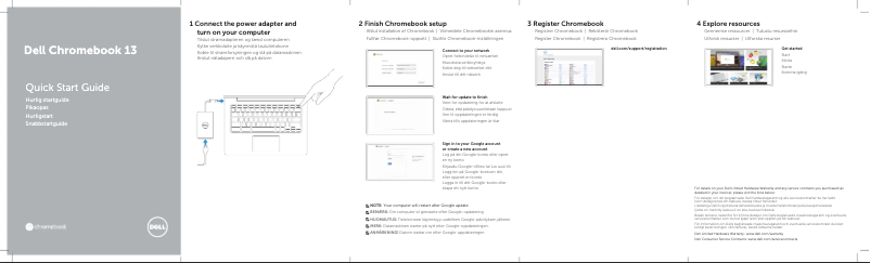 Image de la première page du manuel de l'appareil Chromebook 7310