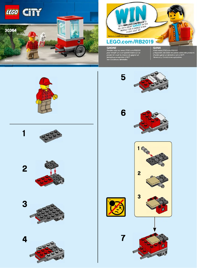 Page 1 de la notice Manuel utilisateur Lego City 30364