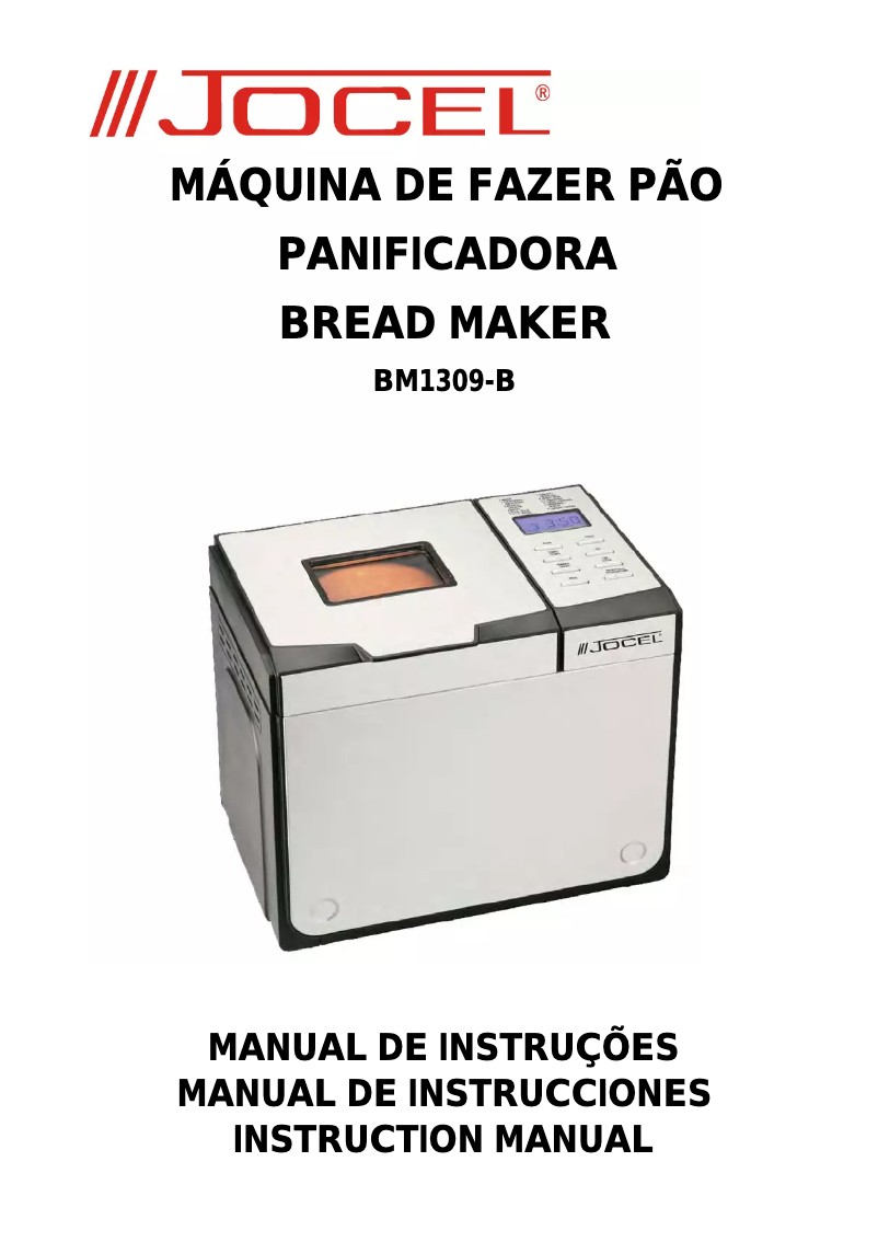 Page n°1 - Manuel utilisateur Jocel BM1309-B