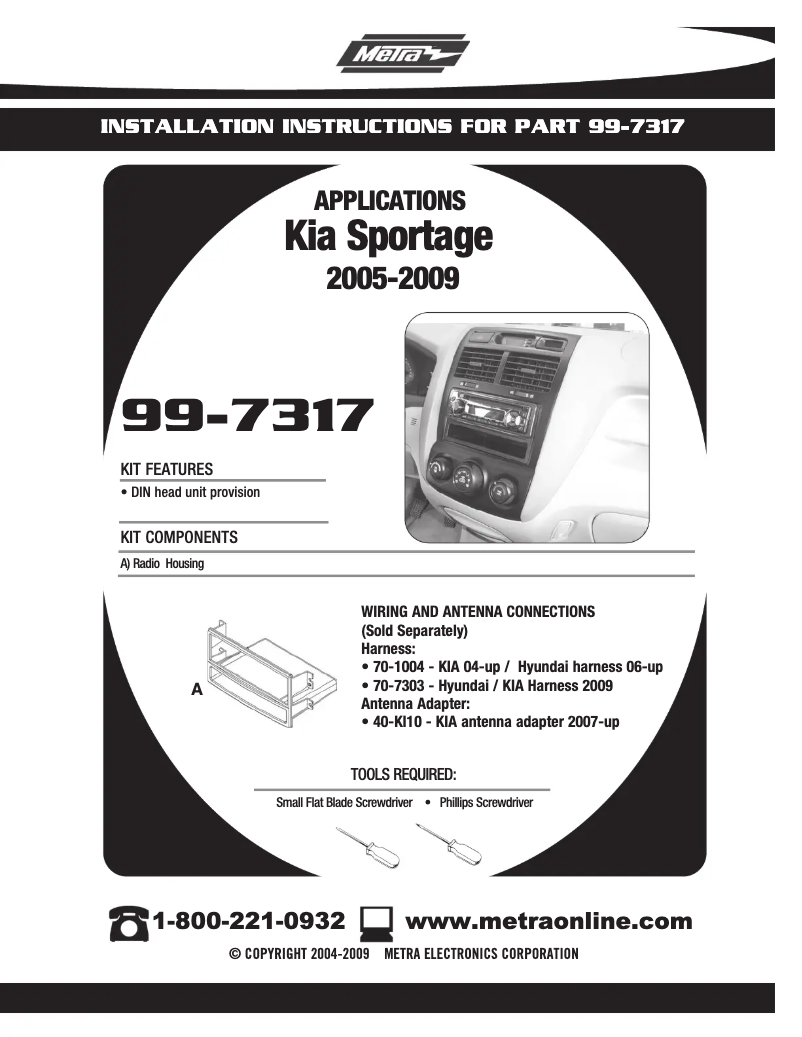 Image de la première page du manuel de l'appareil 99-7317