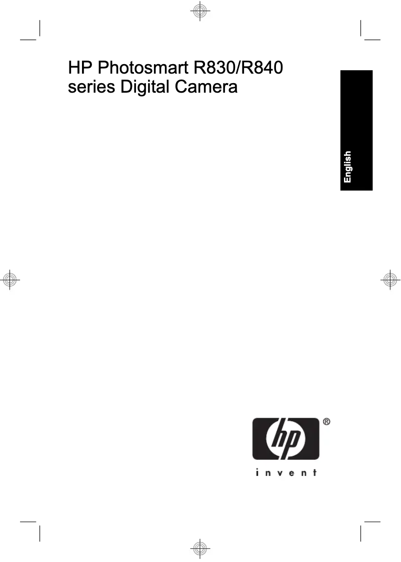 Page n°1 - Manuel utilisateur HP PhotoSmart R847