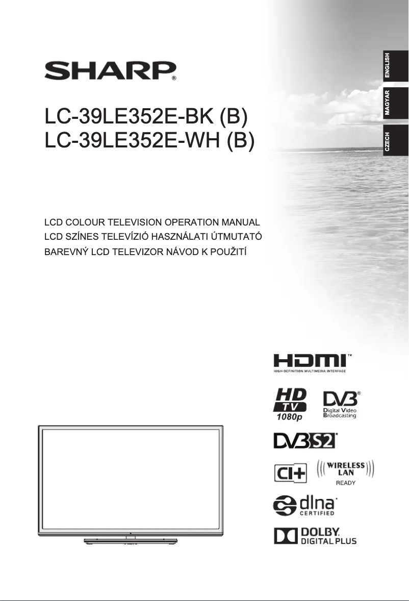 Image de la première page du manuel de l'appareil LC-39LE352E-WH