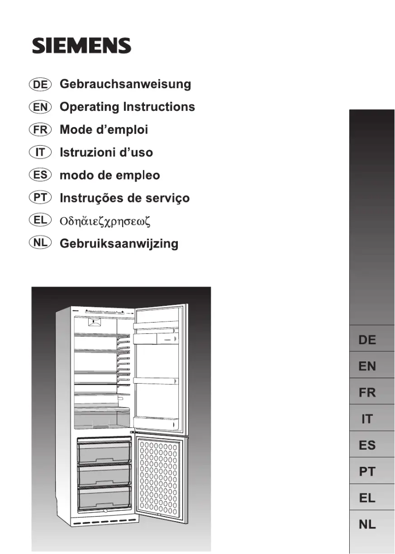 Page 1 de la notice Manuel utilisateur Siemens KG33SV10
