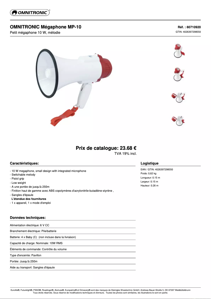 Imagen de la primera página del manual del dispositivo MP-10