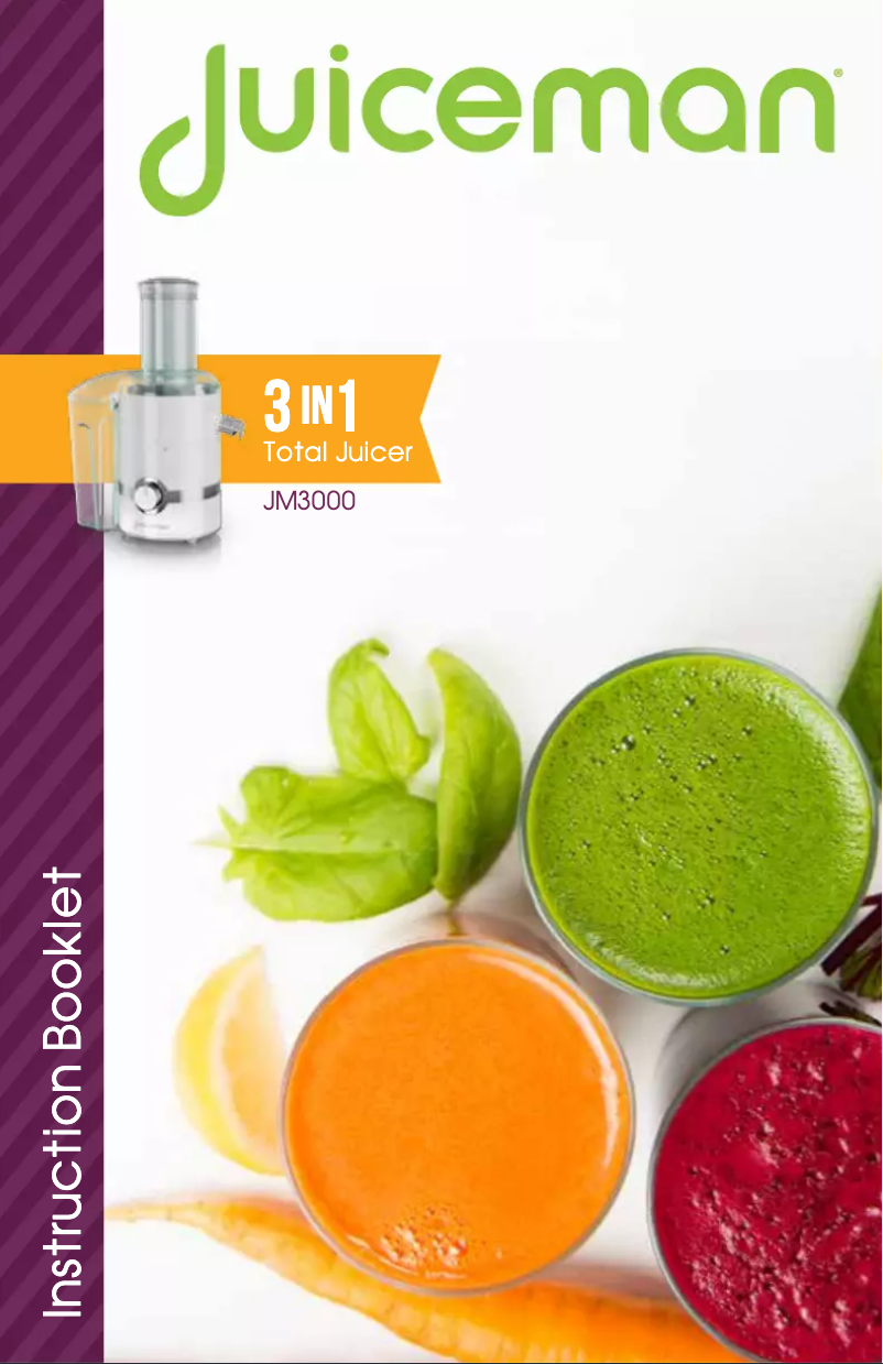 Image de la première page du manuel de l'appareil JM3000