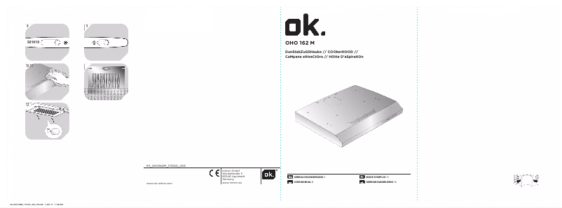 Page n°1 - Manuel utilisateur OK OHO 162 M