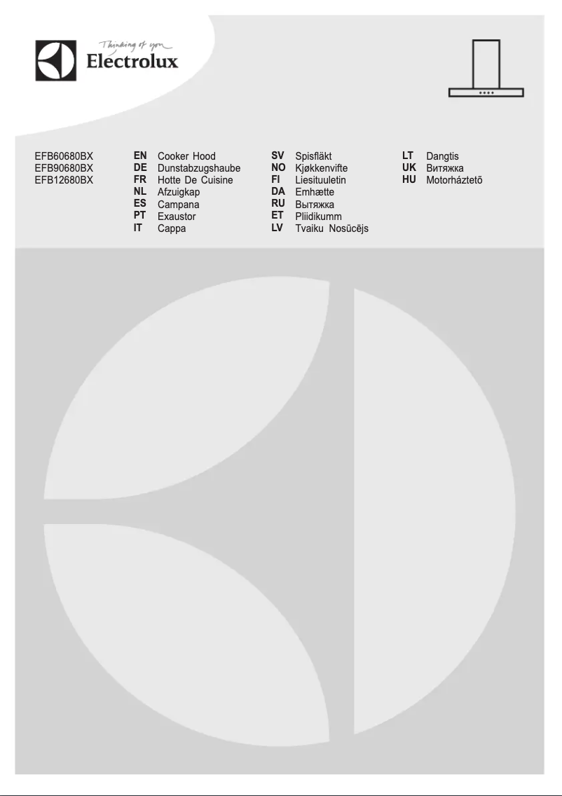 Image de la première page du manuel de l'appareil EFB60680BX