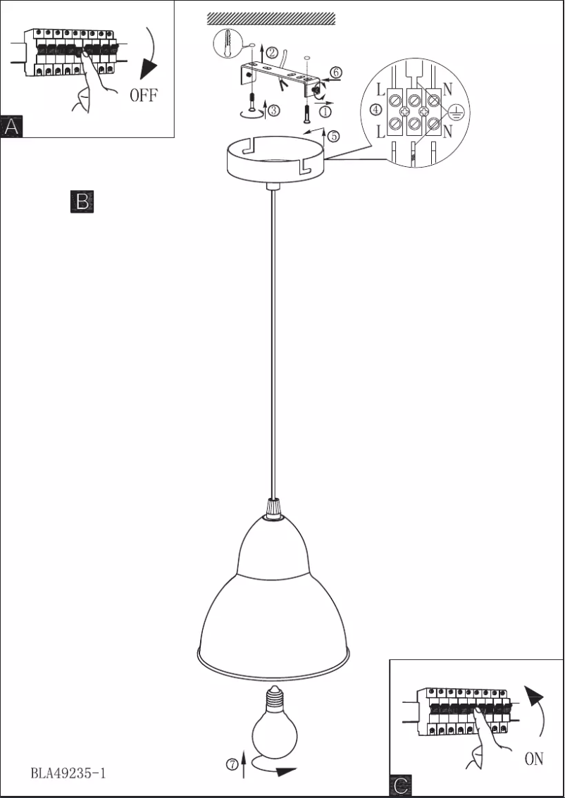 Page n°1 - Manuel utilisateur Eglo Vintage Truro