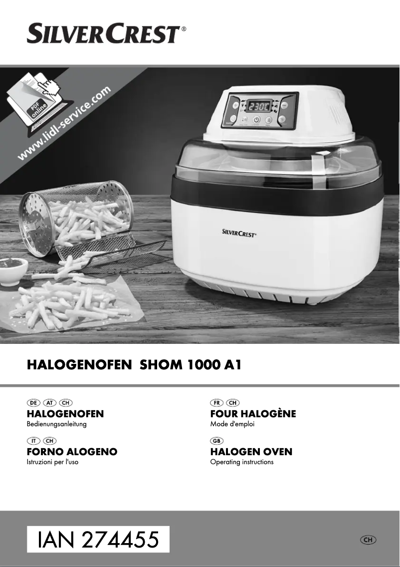 Page 1 of the manual User Manual SilverCrest SHOM 1000 A1