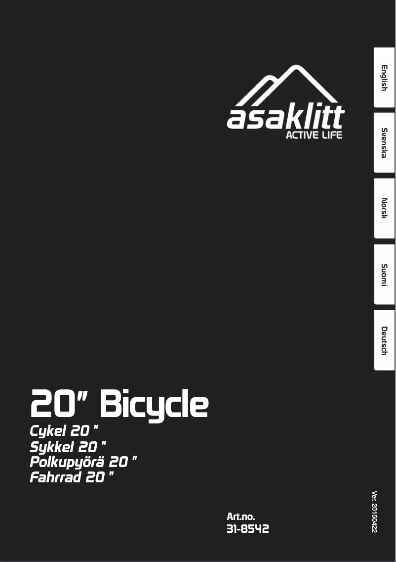 Página 1 del manual Manual de usuario Asaklitt 31-8542