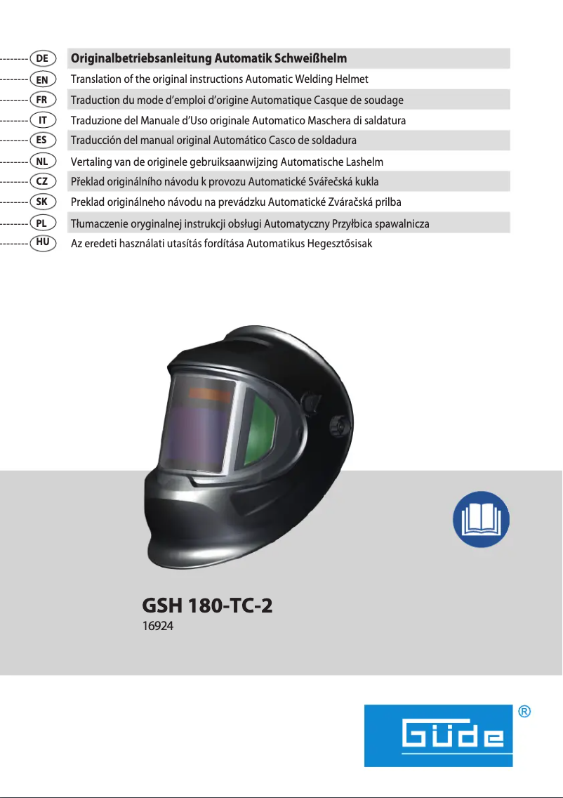 Page 1 de la notice Manuel utilisateur Güde GSH 180-TC-2