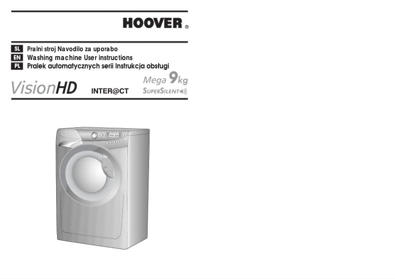 Page 1 of the manual User Manual Hoover VHD 9163 ZI-16