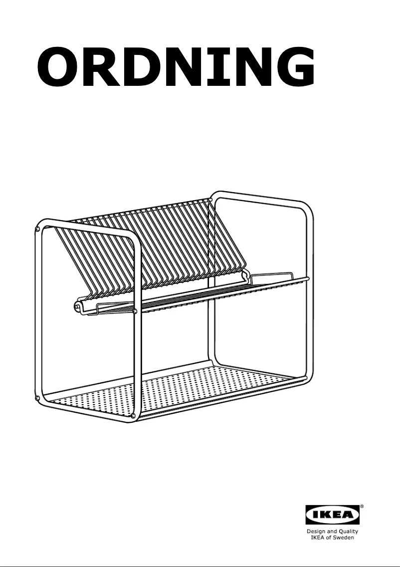 Image de la première page du manuel de l'appareil ORDNING 001.795.35