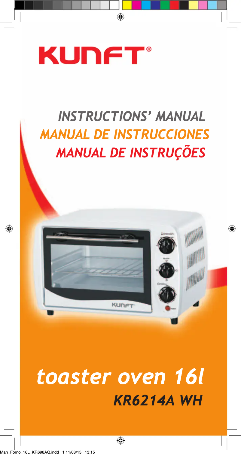 Page 1 de la notice Manuel utilisateur Kunft KR6214A