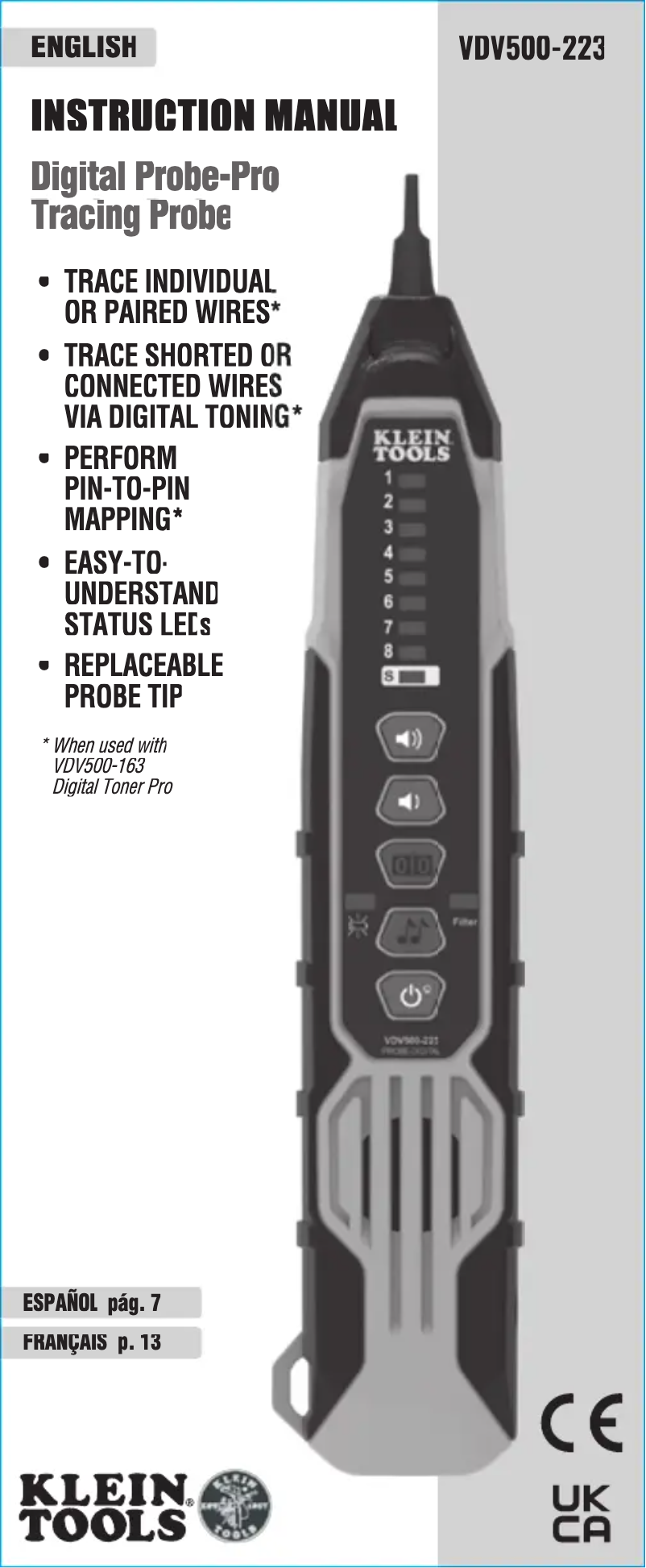 Page n°1 - Manuel utilisateur Klein Tools VDV500-223