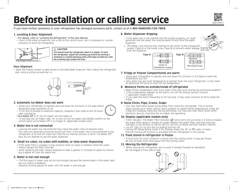 Image de la première page du manuel de l'appareil RF22A4220S9