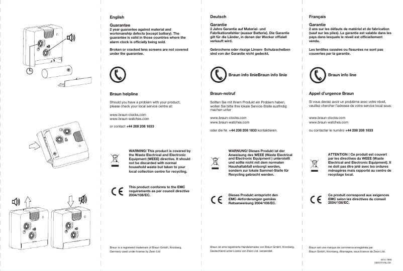 Image de la première page du manuel de l'appareil BNC002