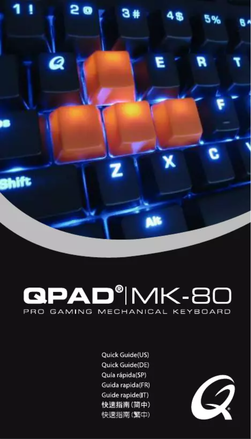 Página 1 del manual Manual de usuario QPAD MK80