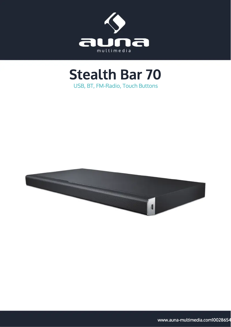 First page image of the manual for Stealth Bar 70