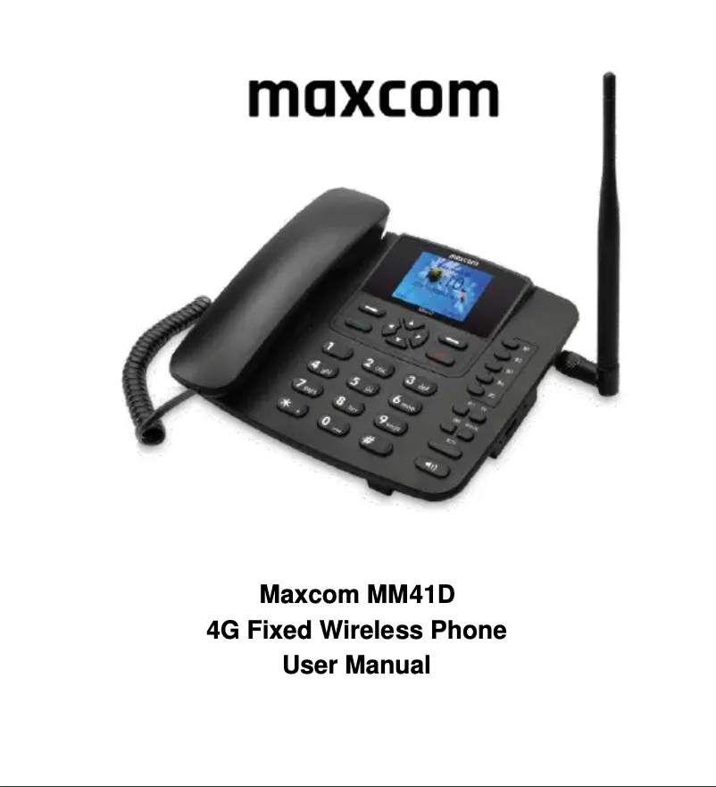 Página 1 del manual Manual de usuario MaxCom MM41D