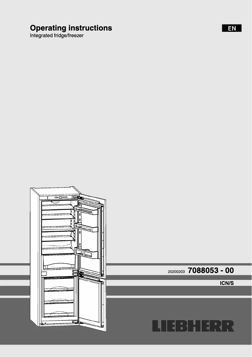 Image de la première page du manuel de l'appareil ICNS 3324 Comfort NoFrost