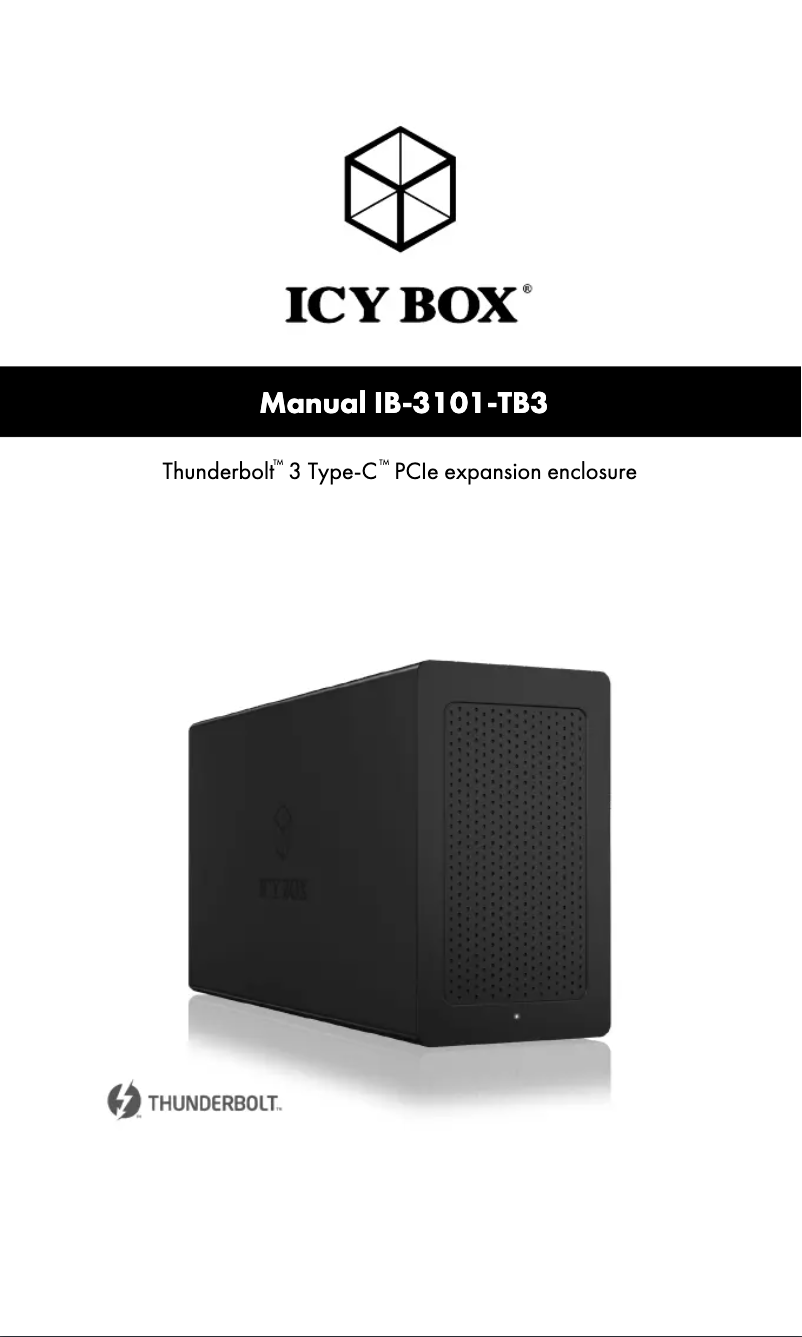 Página 1 del manual Manual de usuario Icy Box IB-3101-TB3