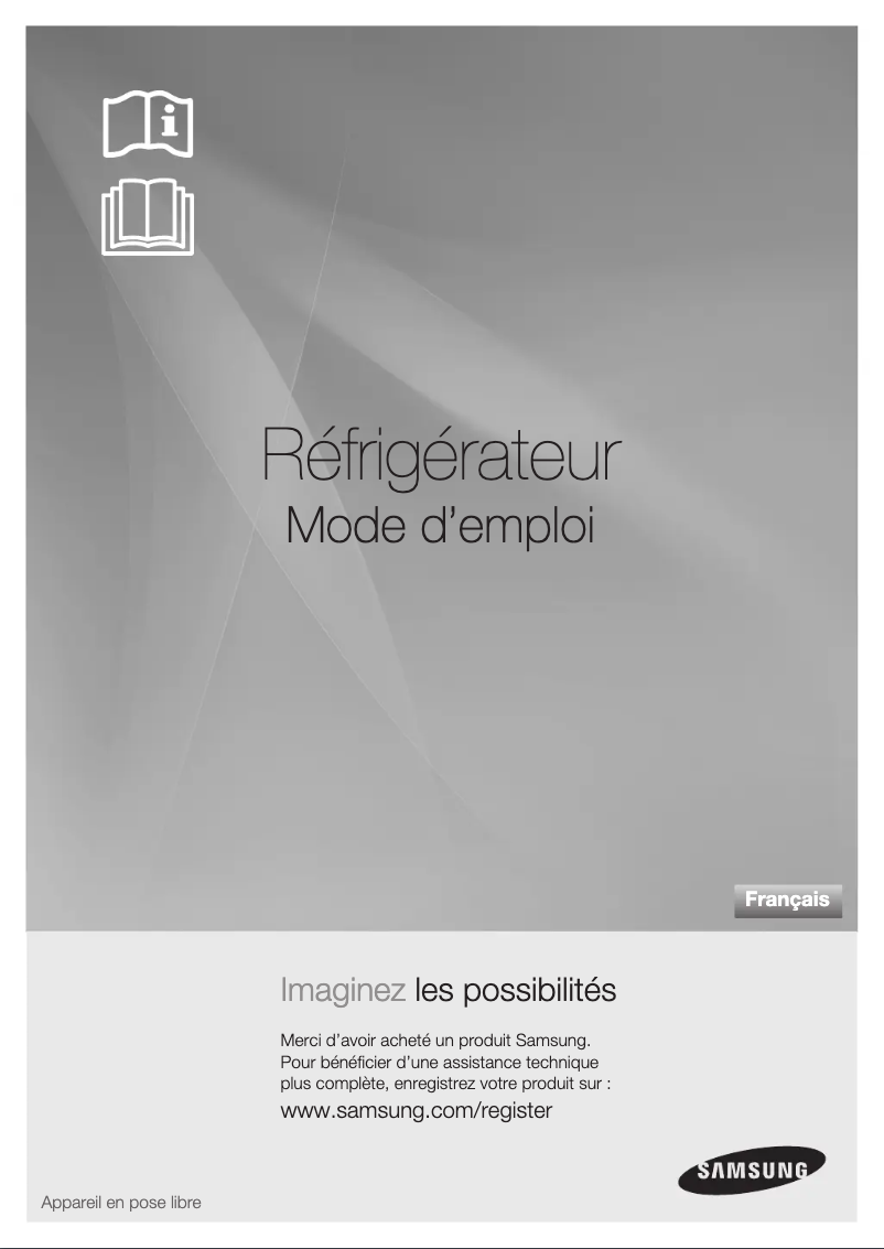 Page 1 de la notice Manuel utilisateur Samsung RSG5DUSW1