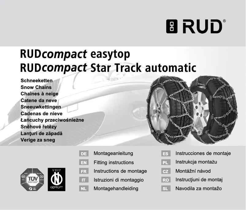 Page 1 de la notice Manuel utilisateur RUD RUDcompact Easytop 4450