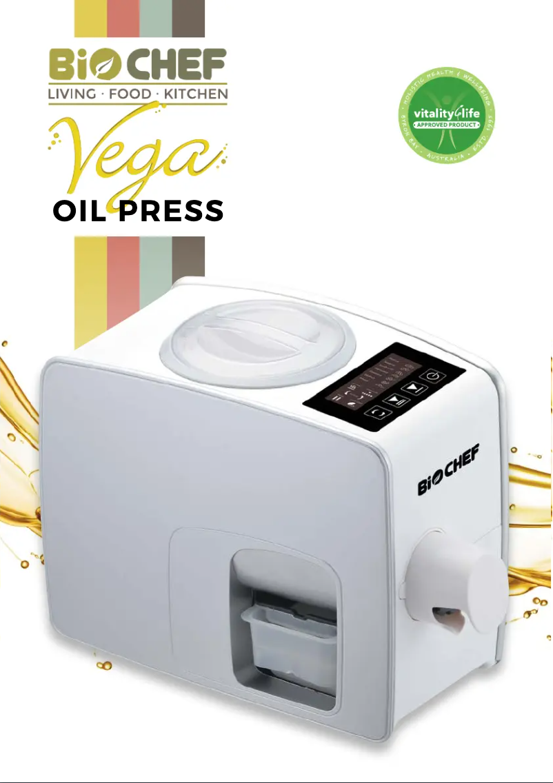 Page n°1 - Manuel utilisateur BioChef Vega Oil Press