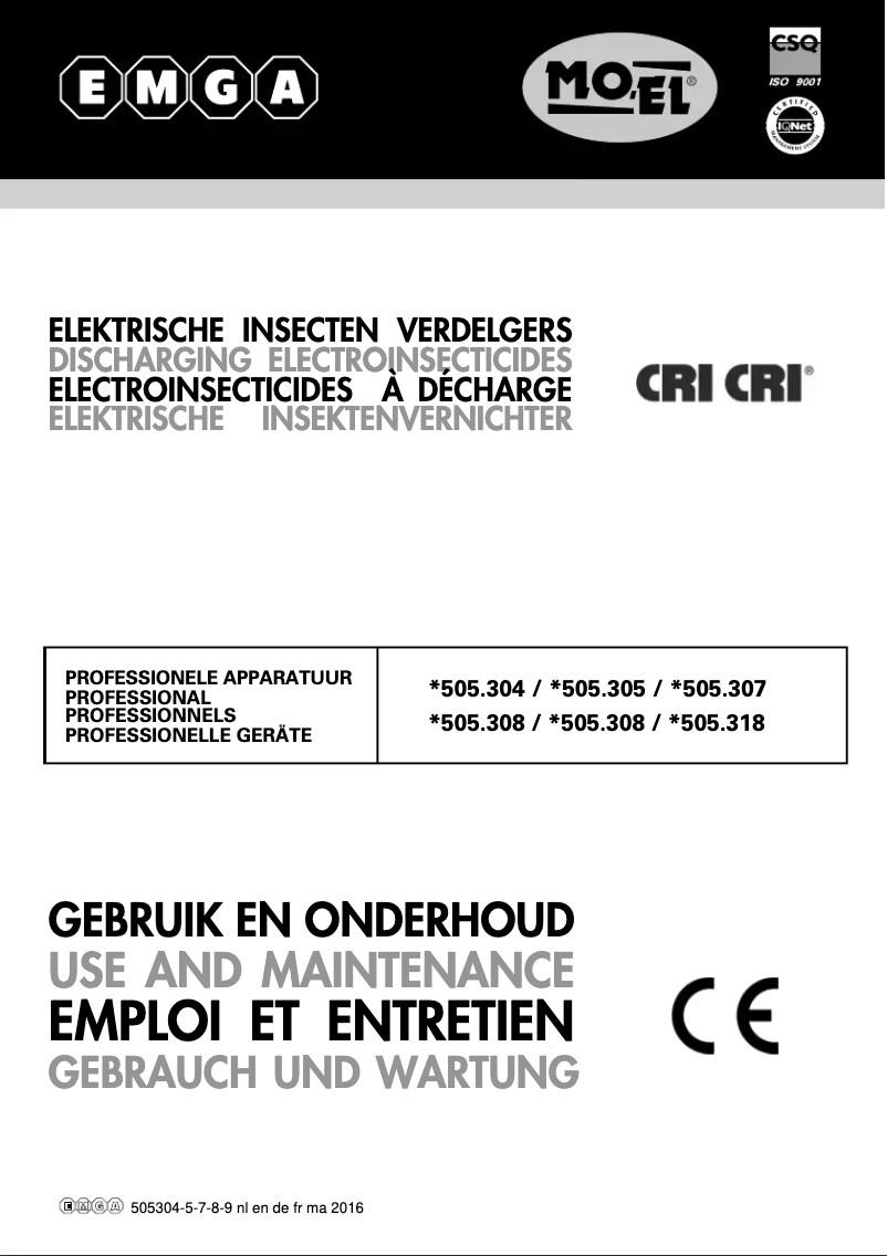 Image de la première page du manuel de l'appareil Cri-Cri 505308