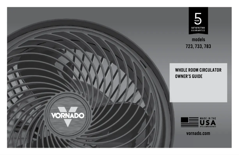 Página 1 del manual Manual de usuario Vornado 733