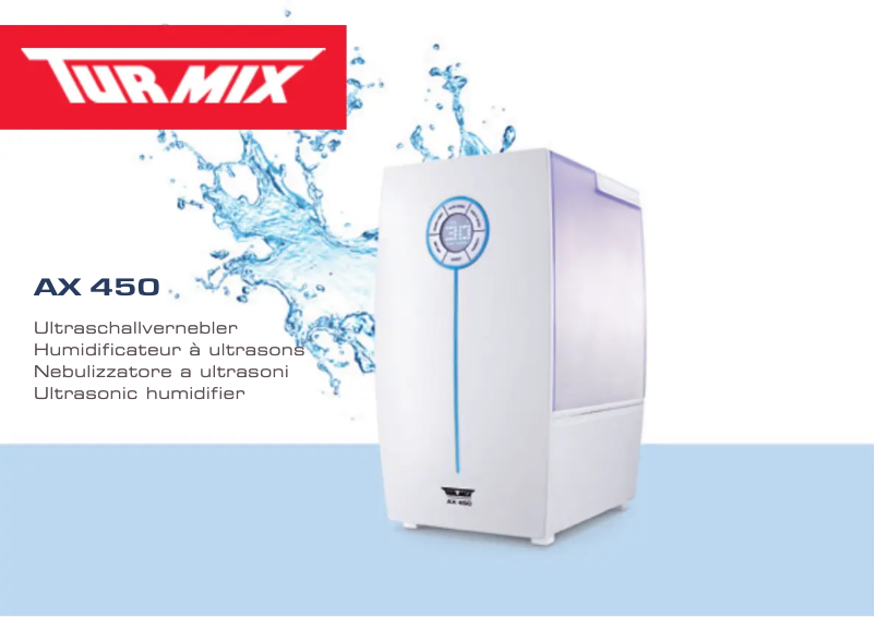 Page n°1 - Manuel utilisateur Turmix AX 450