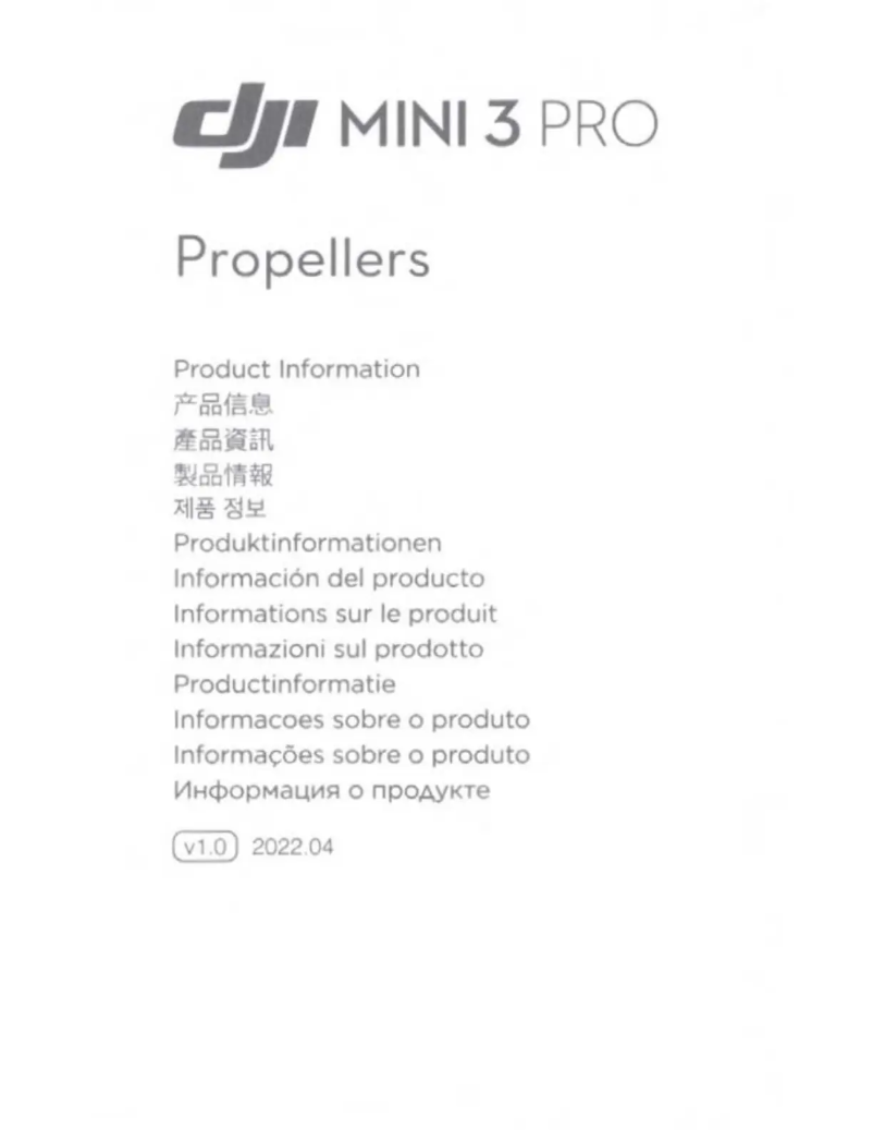 Image de la première page du manuel de l'appareil Mini 3 Pro Propellers