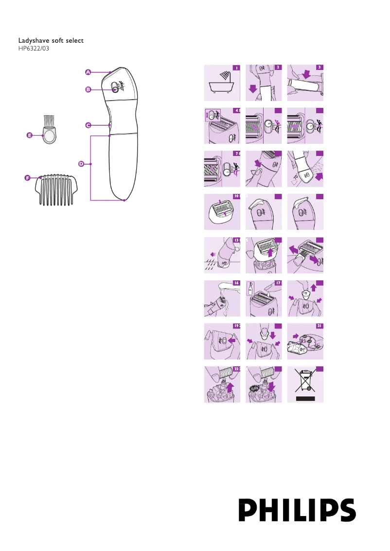 Página 1 del manual Manual de usuario Philips HP6322