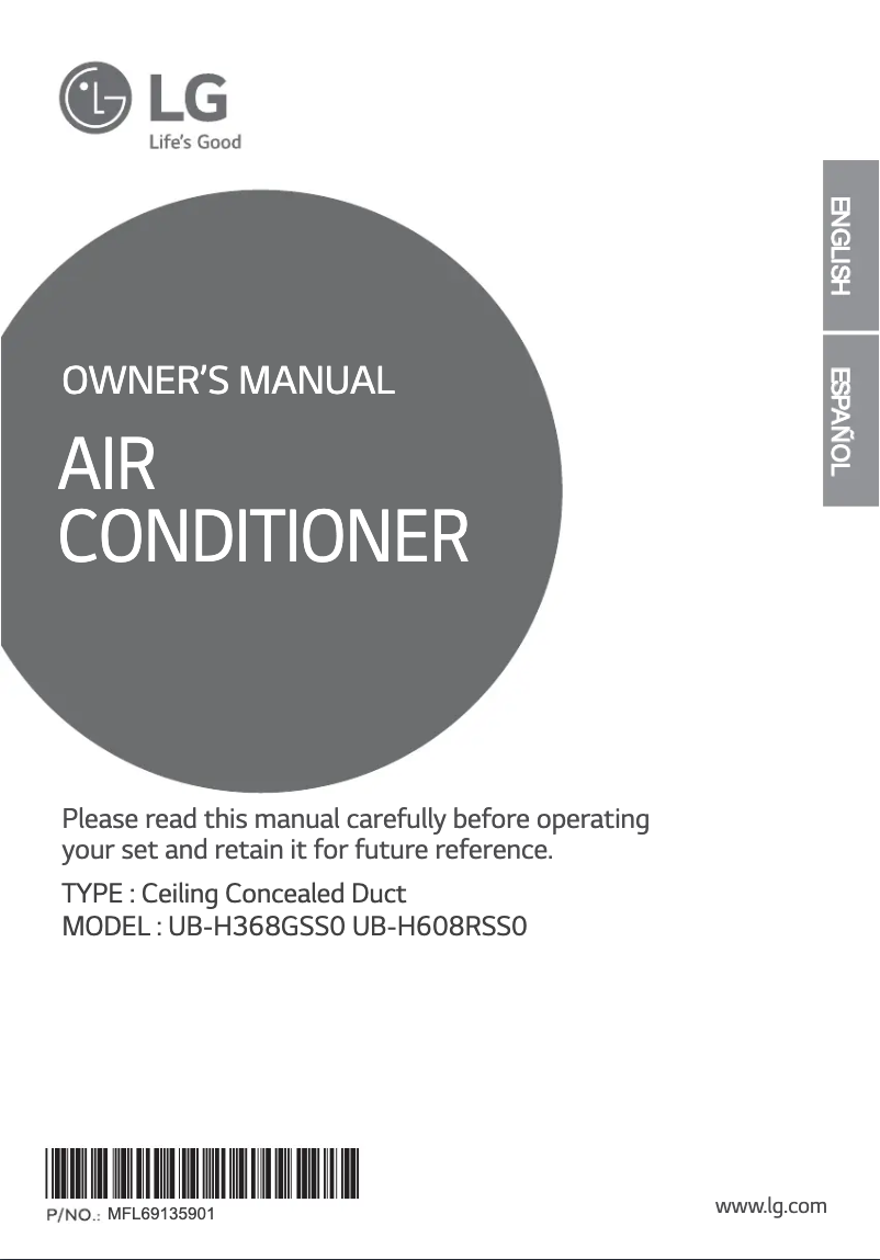 Image de la première page du manuel de l'appareil UBUH608RSS0