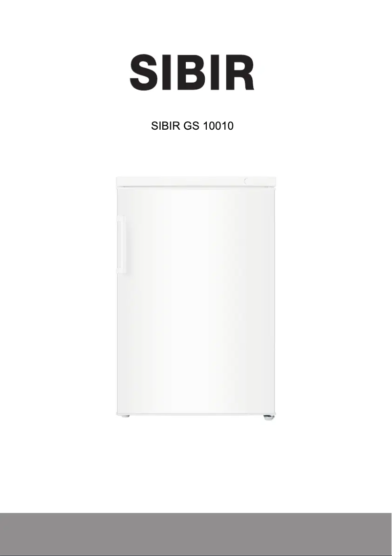 Page 1 de la notice Manuel utilisateur SIBIR GS 10010 E