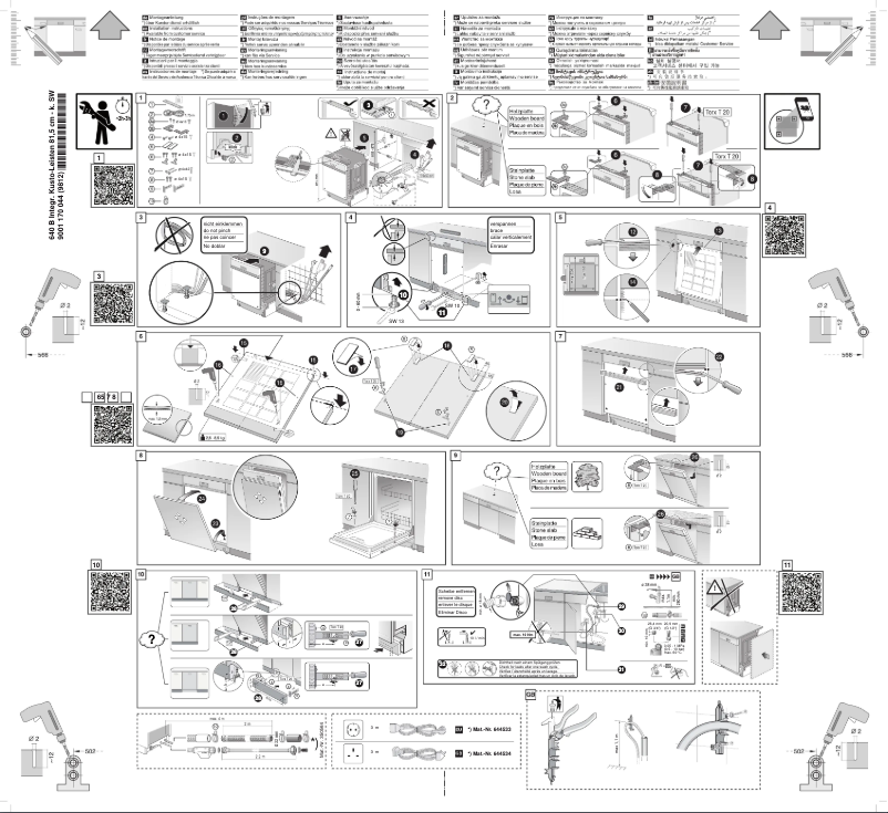 Page 1 de la notice Guide d'installation Bosch SMI40E25EU