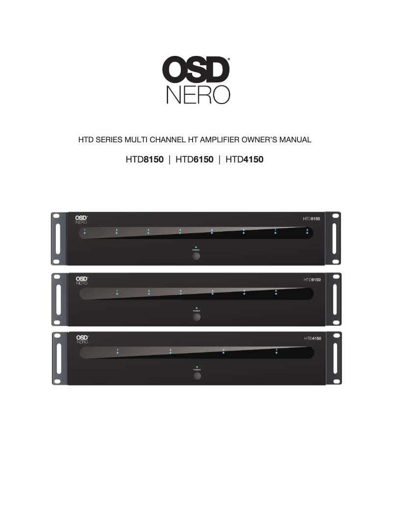 Page n°1 - Manuel utilisateur OSD Audio HTD4150