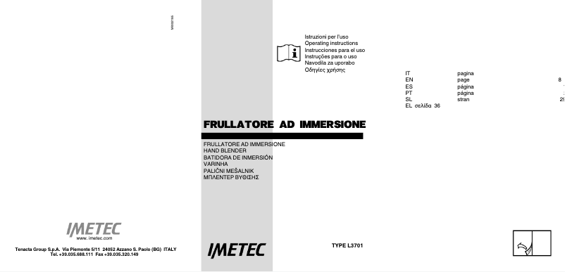 Image de la première page du manuel de l'appareil HB3