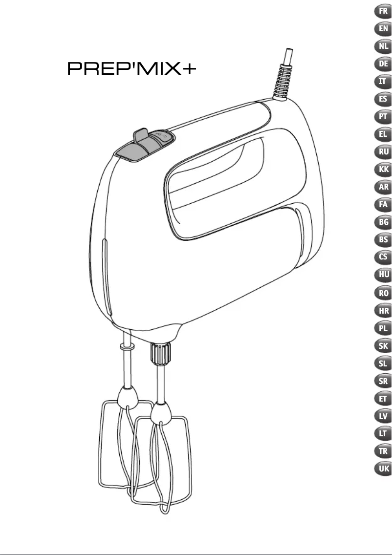 Page n°1 - Manuel utilisateur Tefal Prep'Mix+ HT4621