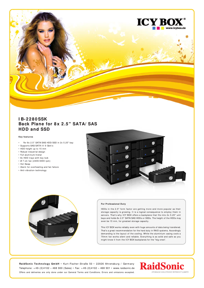 Page n°1 - Fiche technique Icy Box Carrier IB-2280