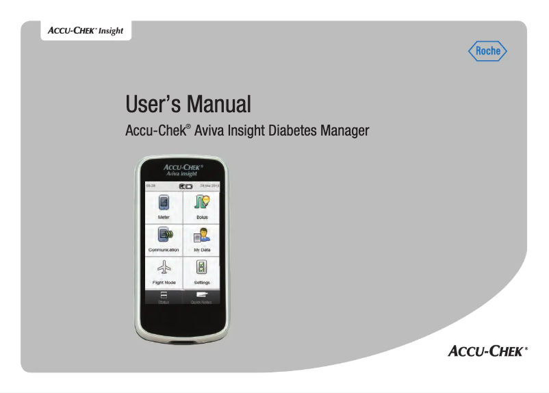 Page n°1 - Manuel utilisateur Accu-Chek Insight