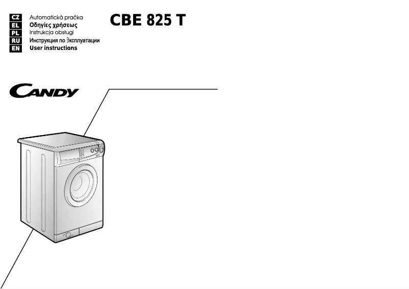 Page n°1 - Manuel utilisateur Candy LB CBE825 T